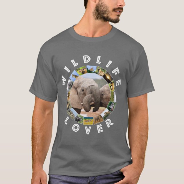Camiseta Troncos Africanos de Elefante de Lover (Frente)