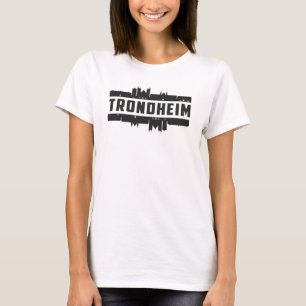 Camiseta Trondheim Norway City Skyline Cityscape Trip Gift