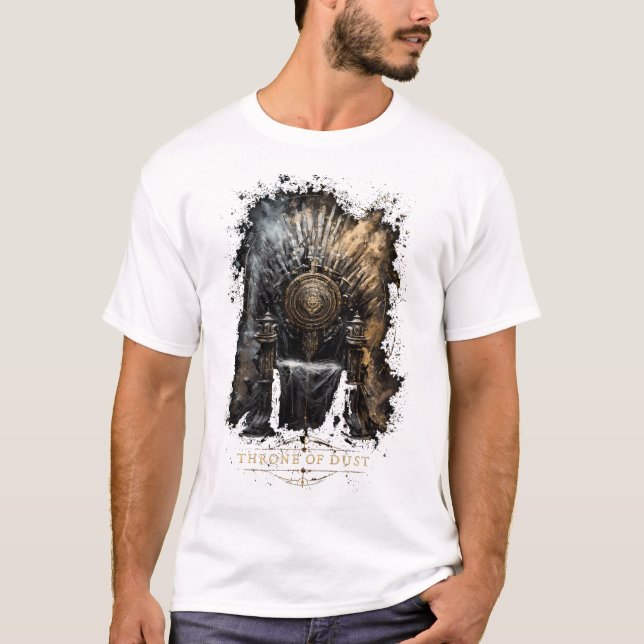 Camiseta Trono de Poeira Dark Fantasy (Frente)