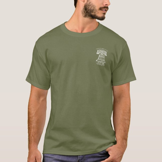 Camiseta Tropa Classe B - Verde Oliva (Logotipo na Frente e (Frente)