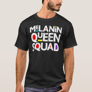 Camiseta Tropa da Rainha da Melanina Rainhas Negras Sistas