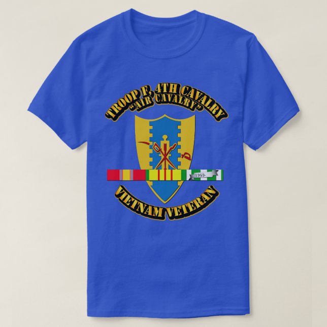 Camiseta Tropa F 4th Cavalaria w SVC Ribbons (Frente do Design)