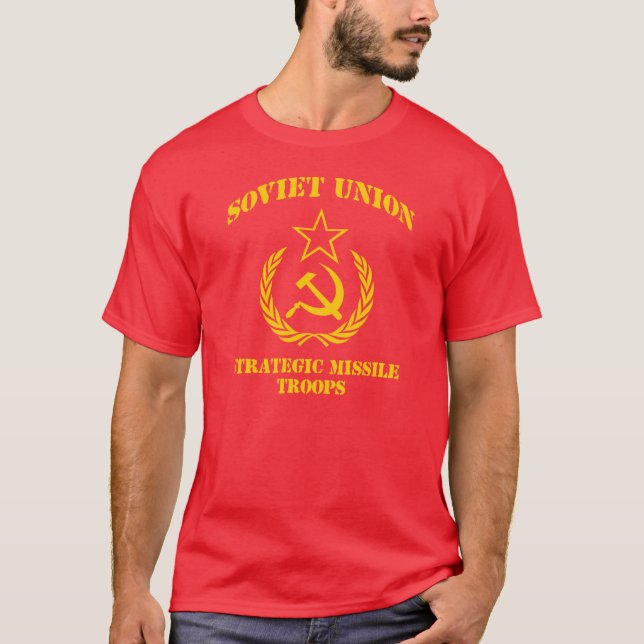Camiseta Tropas estratégicas do míssil de União Soviética (Frente)