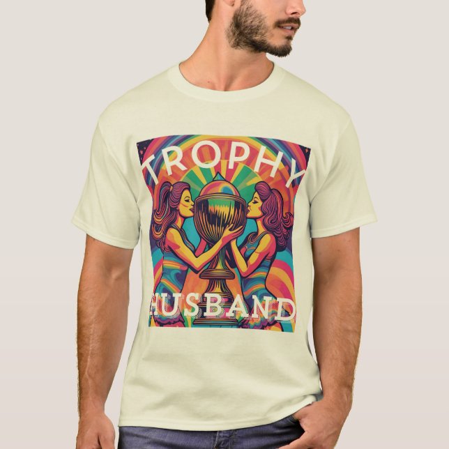 Camiseta Trophy Husband 2 Psychedelic (Frente)