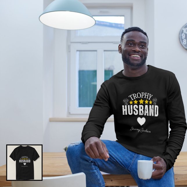 Camiseta Trophy Husband: O presente perfeito para ele (Trophy Husband: The Perfect Gift for Him T-Shirt)