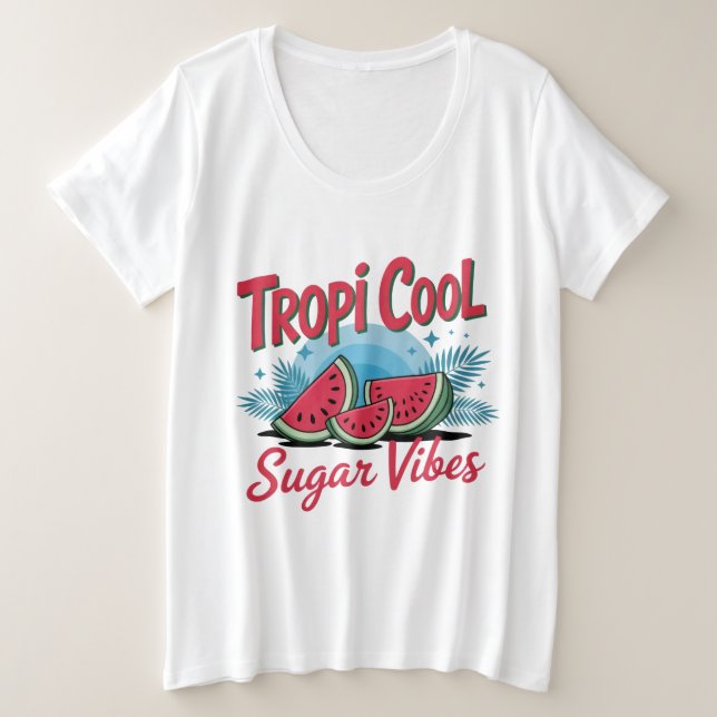 Camiseta Tropi Cool Sugar Vibes  (Frente do Design)