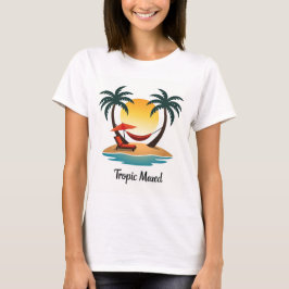 Camiseta Tropic Mood Minimalista Sunset Tee