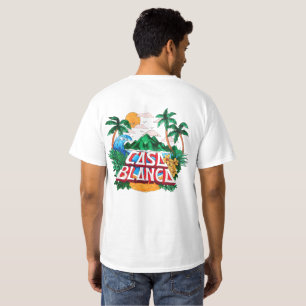 Camiseta Tropical "Casa Blanca"