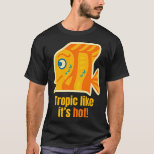 Camiseta Tropical Como se Estivesse Quente - Oceano Fofo e