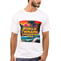 Camiseta Tropical do Dia Mundial da Consciência do