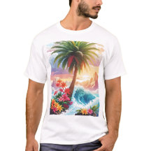 Camiseta Tropical do Paraíso Vibes