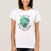Tropical É Bom Com a Minha Alma Monstera Moderno