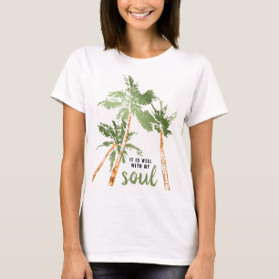 Camiseta Tropical É Bom Com Minha Alma Palmeiras Moderno