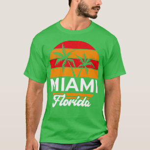 Camiseta Tropical FL Summer Retro Miami na Flórida