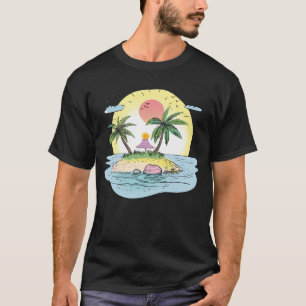 Camiseta Tropical Island Sunset Streetwear
