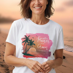 Camiseta Tropical Isle Madre do Groom Pink ID581