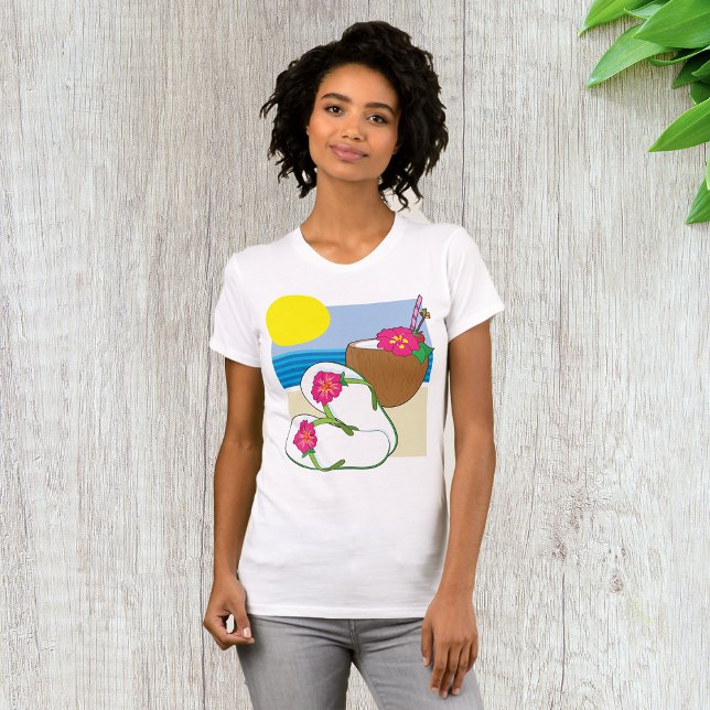 Camiseta Tropical Mulheres (Criador carregado)