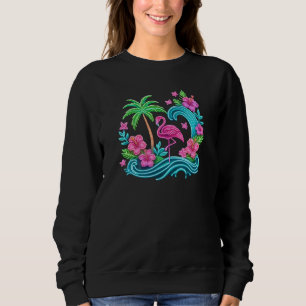 Camiseta Tropical Neon Flamingo