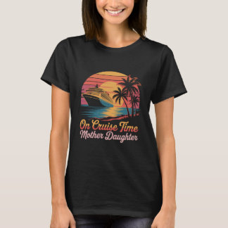 Camiseta Tropical On Cruise Time Mother Daughter with Palm