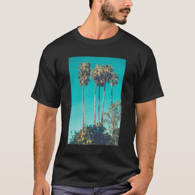 Camiseta Tropical Palmeiras Clima Retro (Frente)