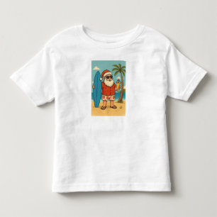 Camiseta Tropical Santa Vibes   Natal de Verão Leg