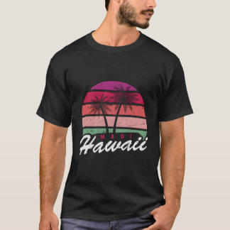 Camiseta Tropical Summer Vacing Palm Trees Maui Hawaii