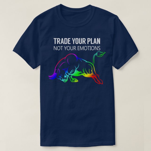 Camiseta Troque seu plano de compra do mercado de ações pre (Frente do Design)