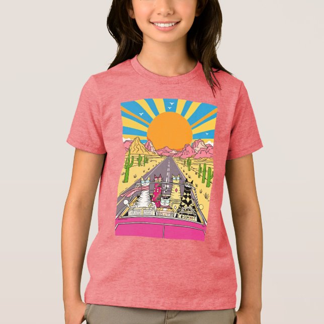 Camiseta Tros de Férias Viajam em Estrada (Frente)