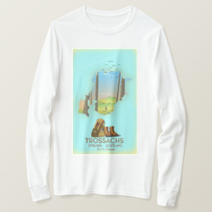 Camiseta Trossachs Stirling Scotland que caminha o poster