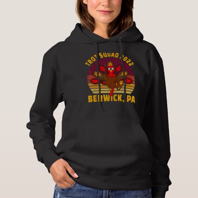 Camiseta Trot Squad 2022 Berwick Pa Runner de Ação de Graça (Frente)