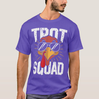Camiseta Trot Squad Funnyurkey Sunglasseshanksgiving Men Wo