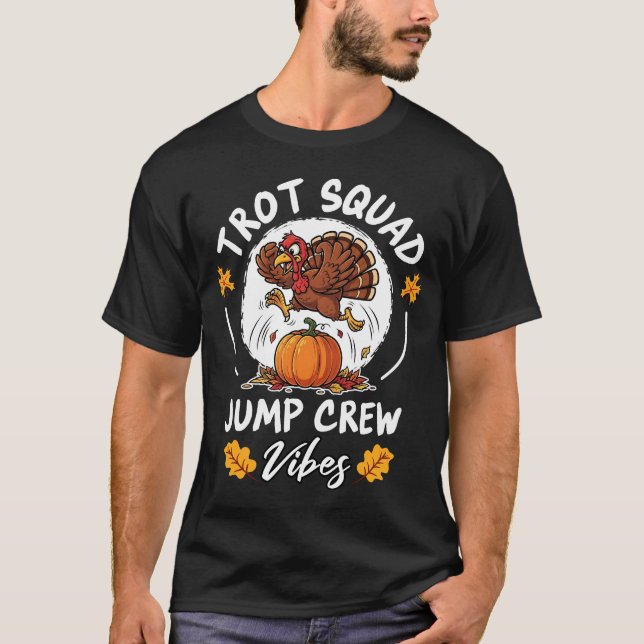 Camiseta Trot Squad Jump Crew Vibes (Frente)