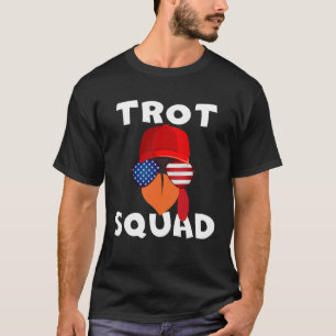 Camiseta Trot Squad Patriotic Turkey Encara Peregrino