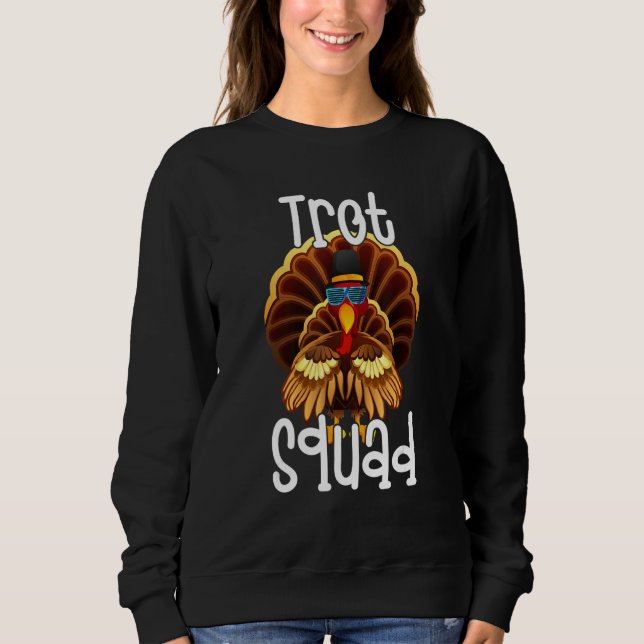 Camiseta Trot Squad  Thanksgiving Turkey Trot Costume (Frente)