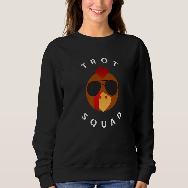 Camiseta Trot Squad Turkey Face With Sunglasses (Frente)
