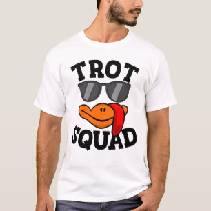 Camiseta Trot Squad Turkey Trot Ação de Graças Trot Squad