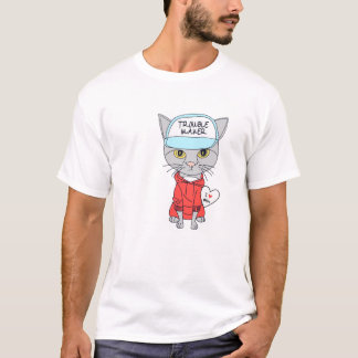 Camiseta trouble maker catlover 
