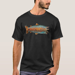 Camiseta Trout Brown Trout Voe Pescadores De Trutas
