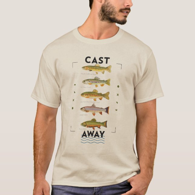 Camiseta Trout Fish T shirt (Frente)