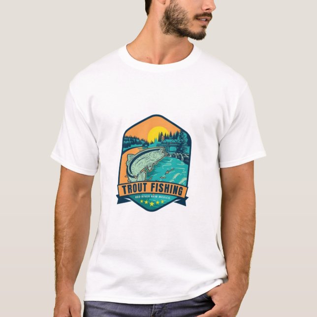 Camiseta Trout Fisheries Red River Novo México (Frente)