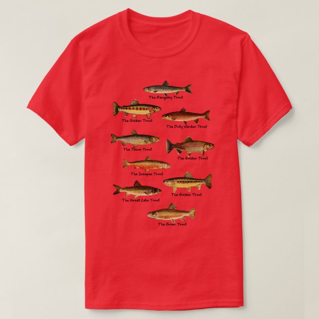 Camiseta Trout Fishes da Pensilvânia 1 (Frente do Design)