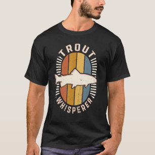 Camiseta Trout Whisperer Vintage Clássico Retro Amor Animal
