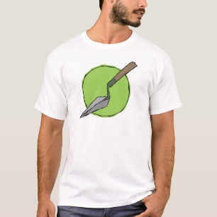 Camiseta Trowel verde - o conjunto de ferramentas do