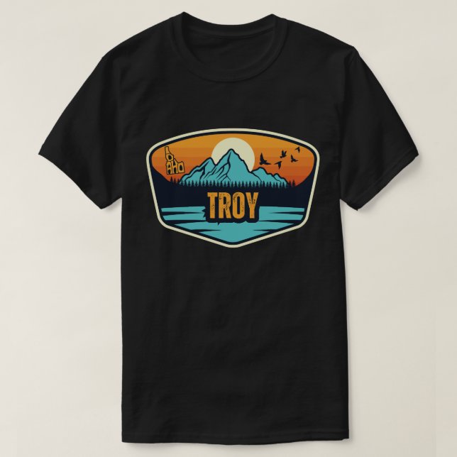 Camiseta Troy, Idaho (Frente do Design)