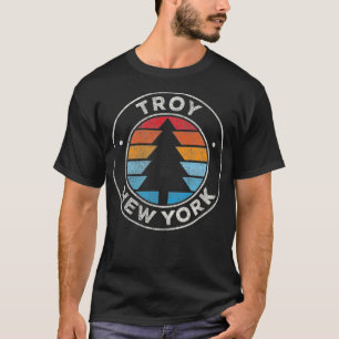 Camiseta Troy New York NY Vintage - Gráfico 70s