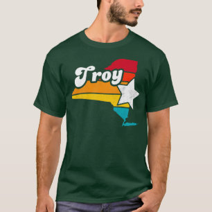 Camiseta Troy New York Vintage angustiou Souvenir 2