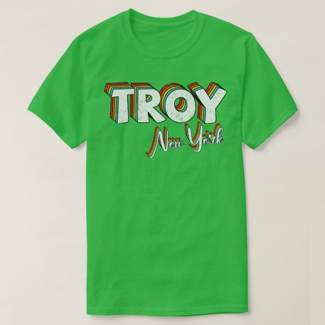 Camiseta Troy Now York Vintage Retro Estético (Frente do Design)