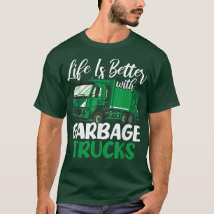 Camiseta Tru de lixo de coleta de lixo de lixo de coleta de