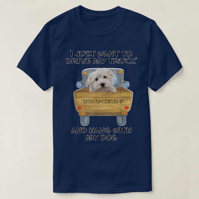 Camiseta Truck Drick Dog Maltês (Frente do Design)