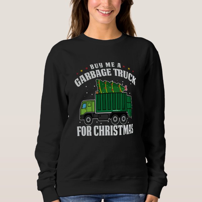 Camiseta Truck Driver Christmas Rig  Trucker Trucking Garba (Frente)